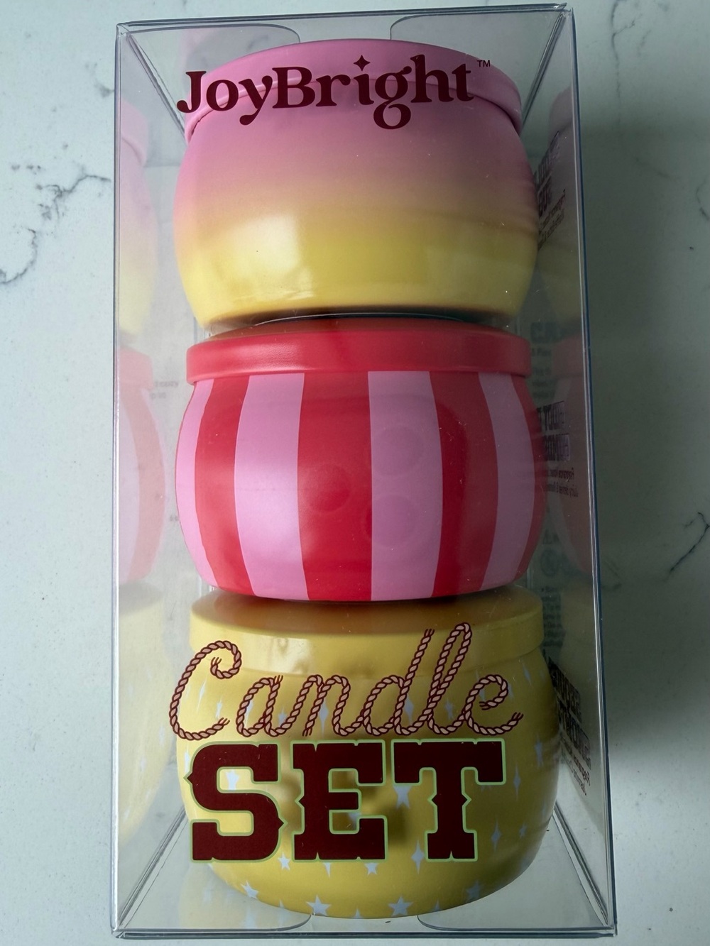 Candle Set - 3 Piece Scented Soy Blend Candle Tin Trio